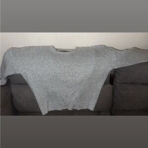 Gray Women's Crew Neck Sweater
